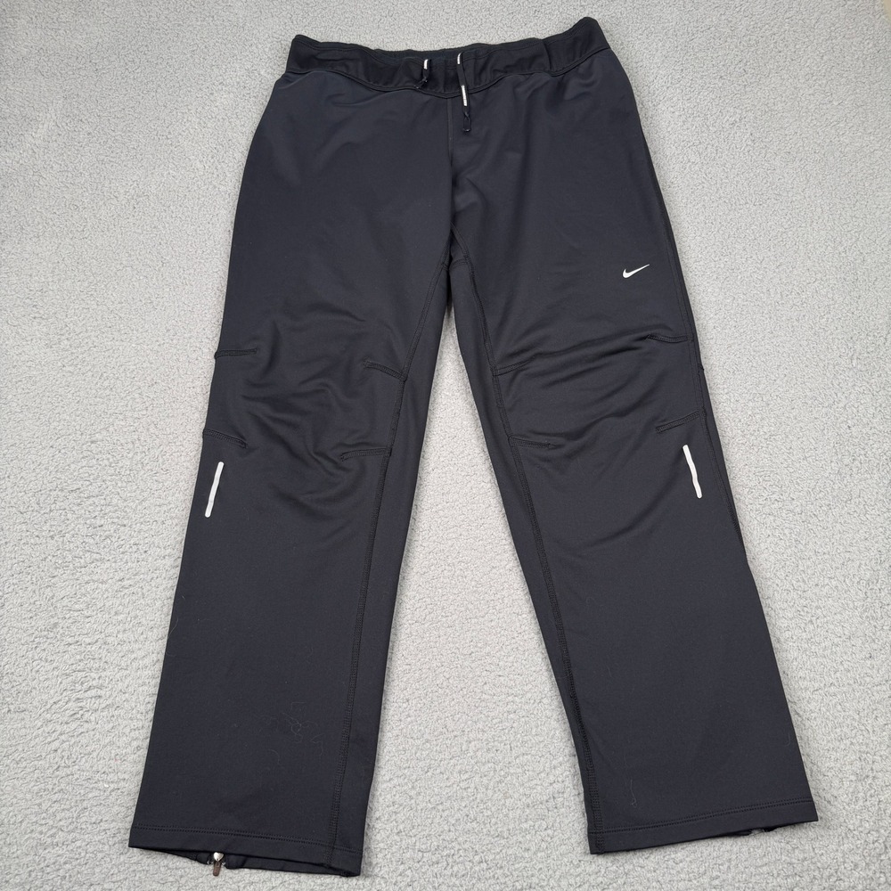 Nike Dri-FIT Element Thermal Running Track Pants Womens Large Black 425023-010